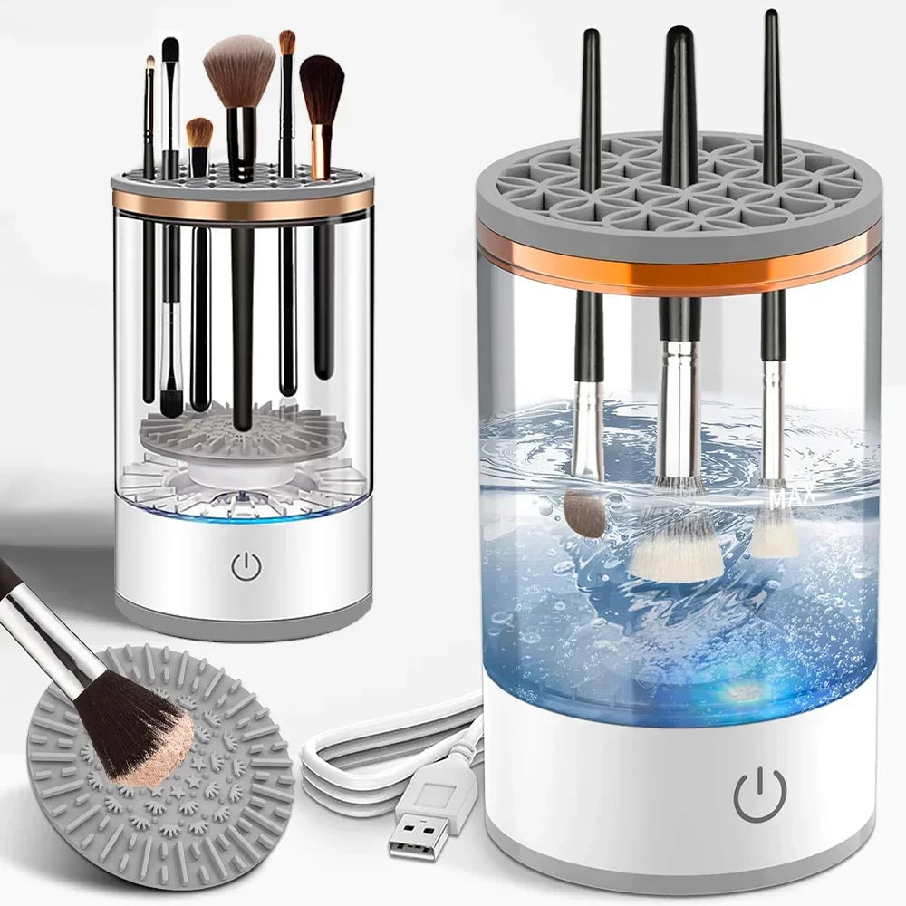 Automatic Makeup Brush Cleaner Rechargeable Lazy Makeup Brush Cleaner Cosmetic Brush Automatic Brush Scrubber Skin Care Tools