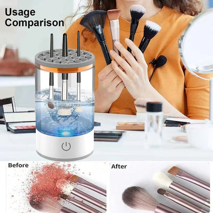 Automatic Makeup Brush Cleaner Rechargeable Lazy Makeup Brush Cleaner Cosmetic Brush Automatic Brush Scrubber Skin Care Tools